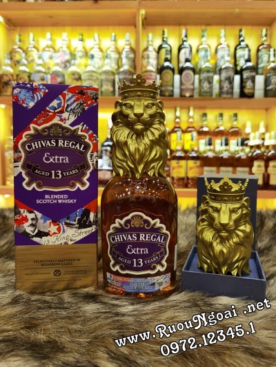 Rượu Chivas Extra 13YO Bourbon Cask Lion